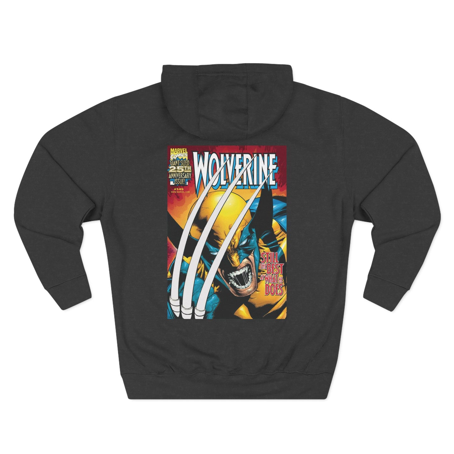 Wolverine Graphic Hoodie - Retro Comic-Inspired Fleece Sweatshirt