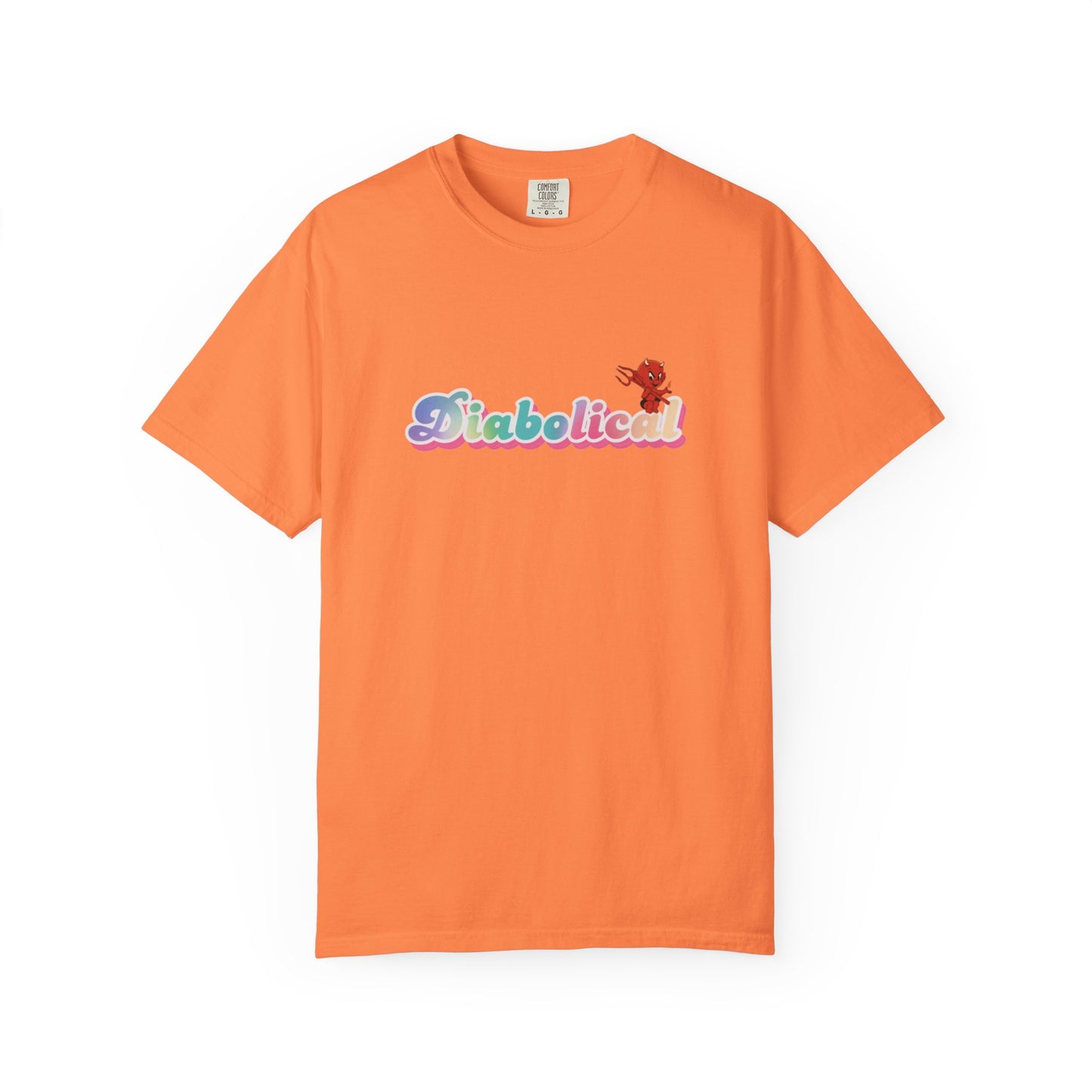 Diabolical Unisex Garment-Dyed T-Shirt | Trendy Graphic Tee, Unique Gift, Casual Wear, Summer Outing, Streetwear Fashion