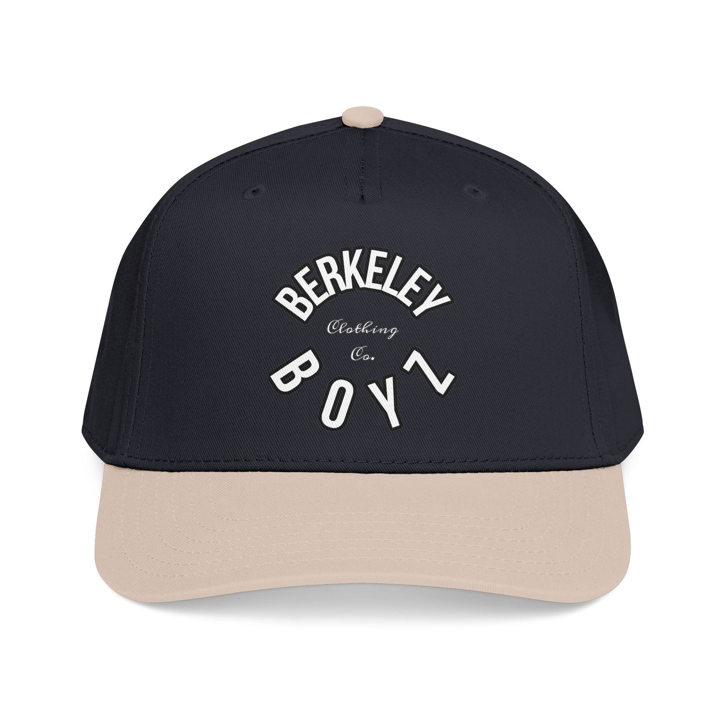 Berkeley Boyz Mid-Profile Baseball Cap — Retro Collegiate Two-Tone Hat