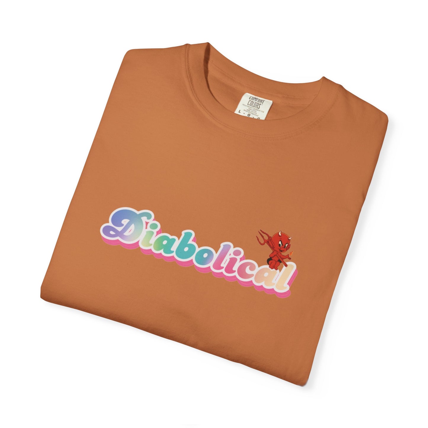 Diabolical Unisex Garment-Dyed T-Shirt | Trendy Graphic Tee, Unique Gift, Casual Wear, Summer Outing, Streetwear Fashion