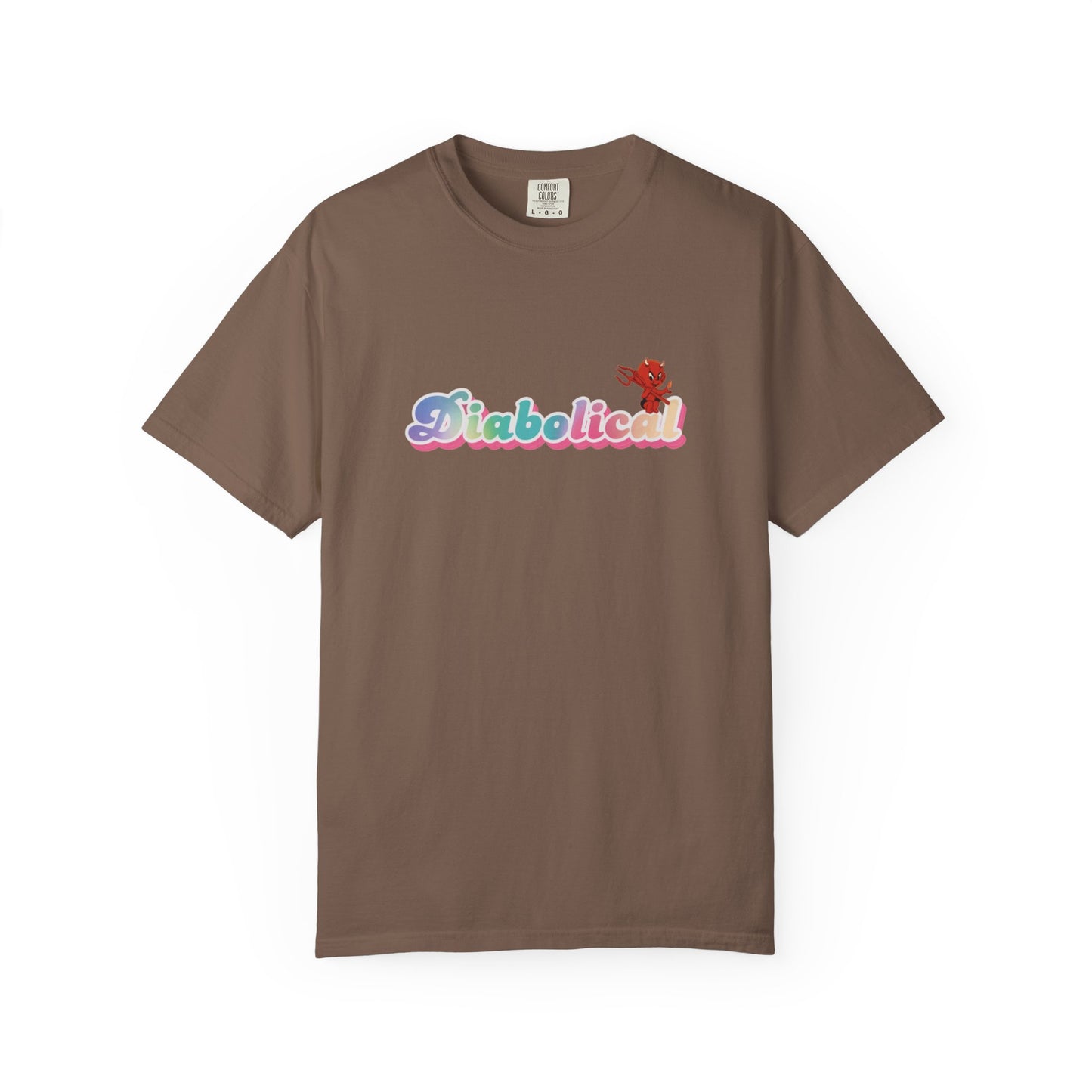 Diabolical Unisex Garment-Dyed T-Shirt | Trendy Graphic Tee, Unique Gift, Casual Wear, Summer Outing, Streetwear Fashion