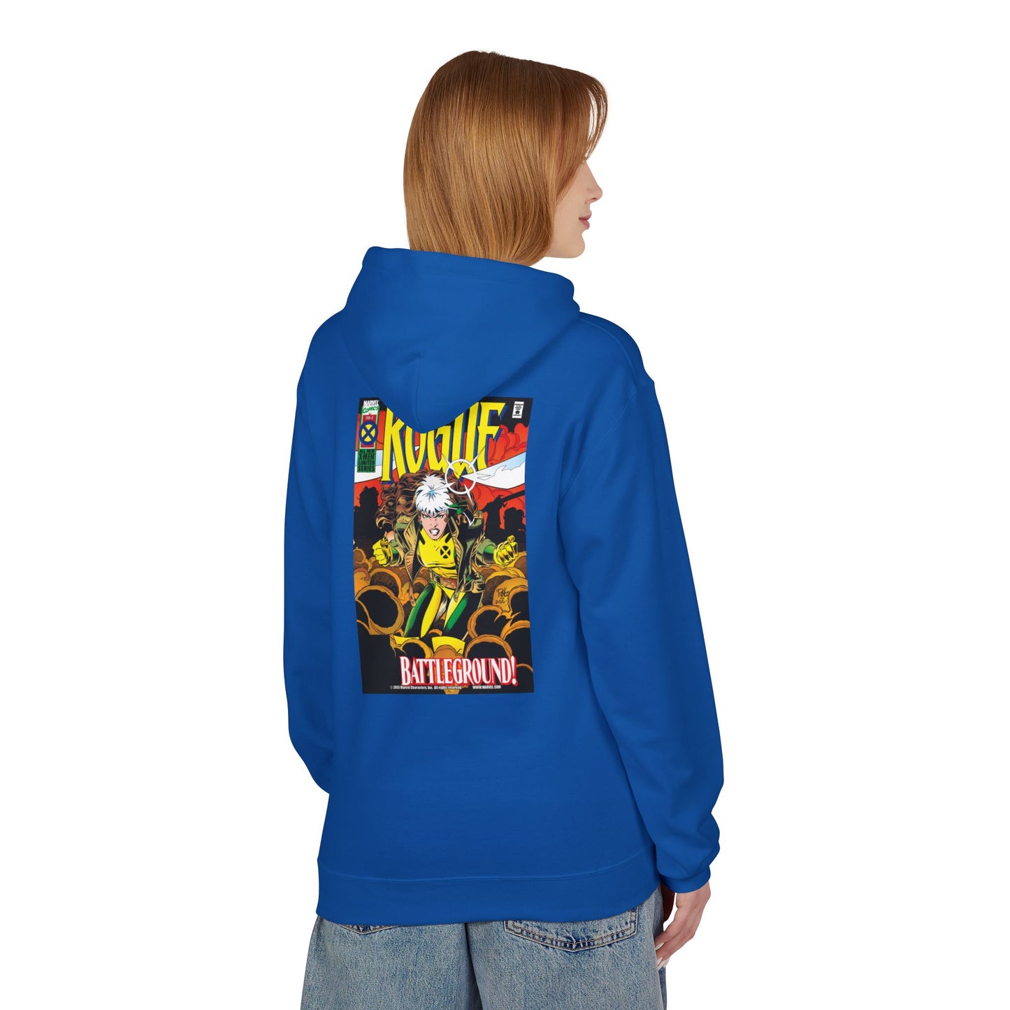 Comic-Inspired Fleece Hoodie, Graphic Sweatshirt for Casual Style, Manga Fan Apparel, Unique Gift for Her, Unisex Comic Hoodie