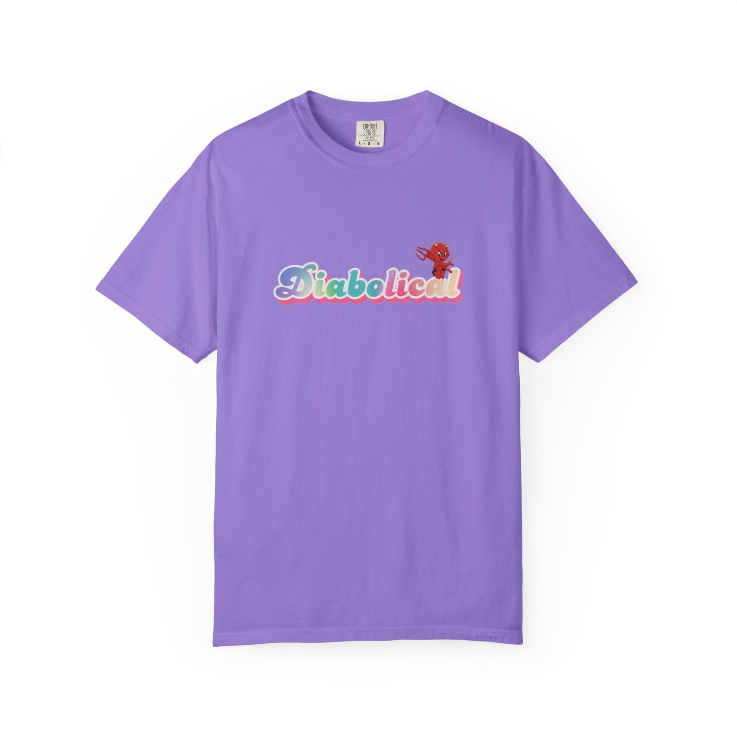 Diabolical Unisex Garment-Dyed T-Shirt | Trendy Graphic Tee, Unique Gift, Casual Wear, Summer Outing, Streetwear Fashion