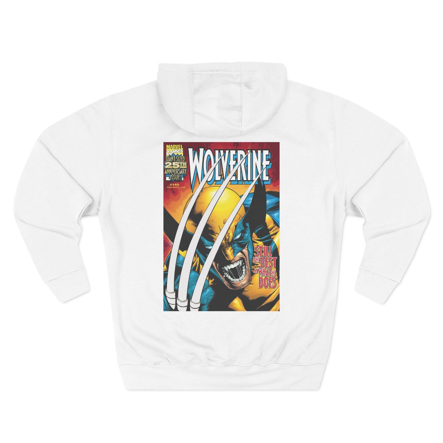 Wolverine Graphic Hoodie - Retro Comic-Inspired Fleece Sweatshirt
