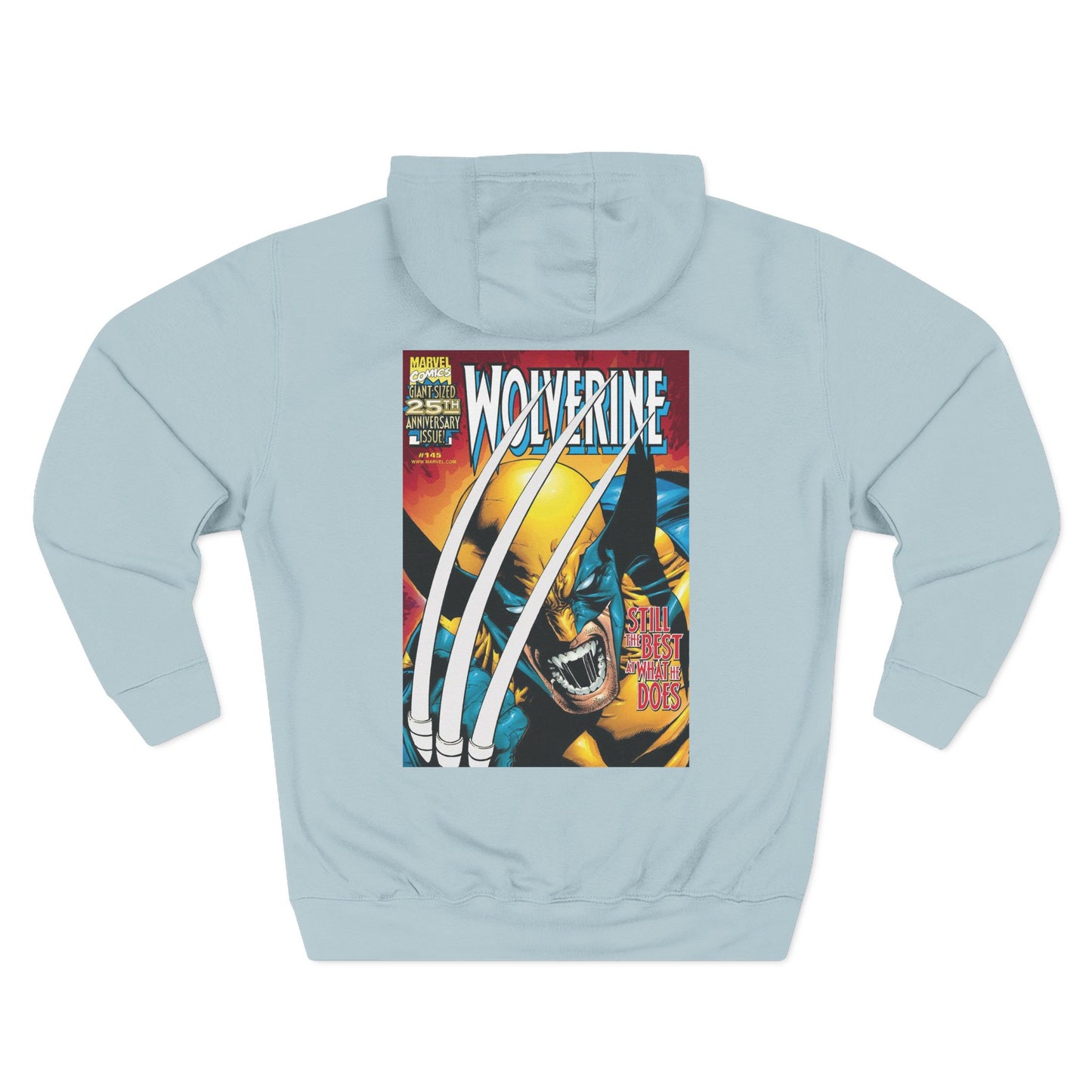 Wolverine Graphic Hoodie - Retro Comic-Inspired Fleece Sweatshirt