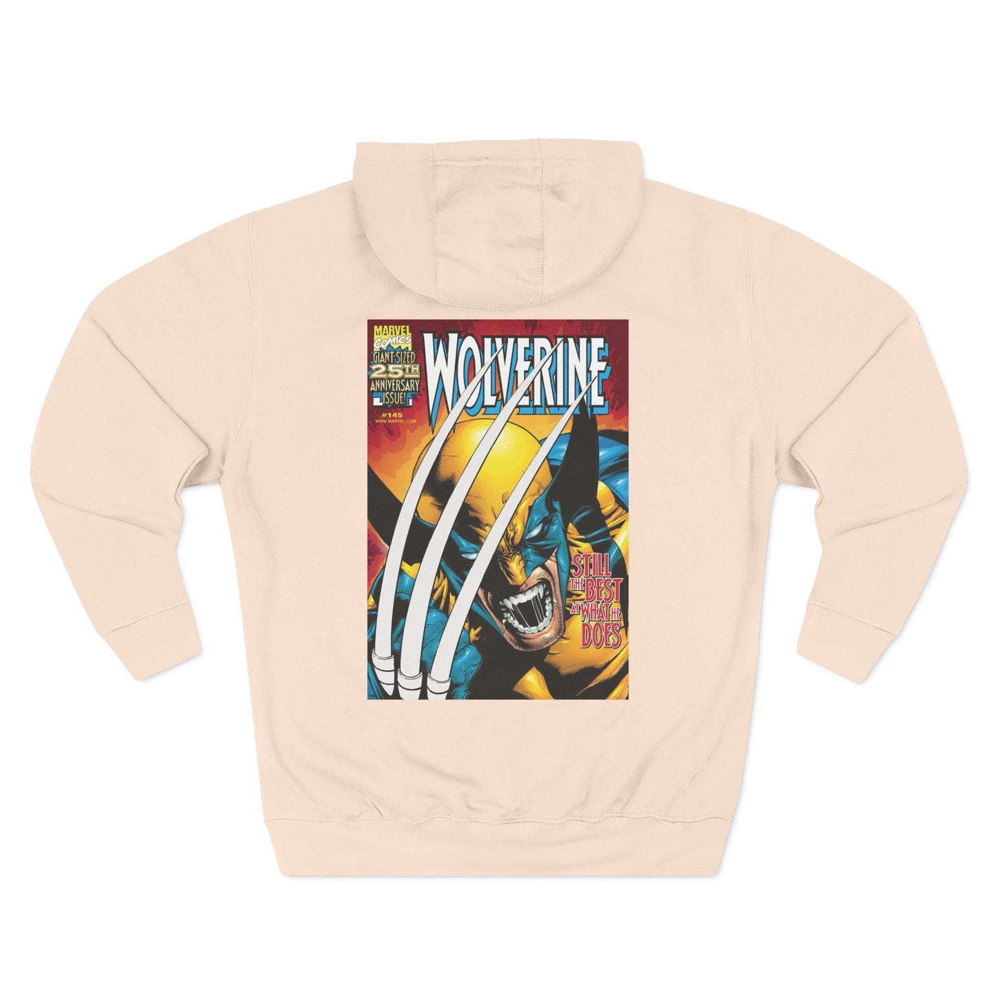 Wolverine Graphic Hoodie - Retro Comic-Inspired Fleece Sweatshirt