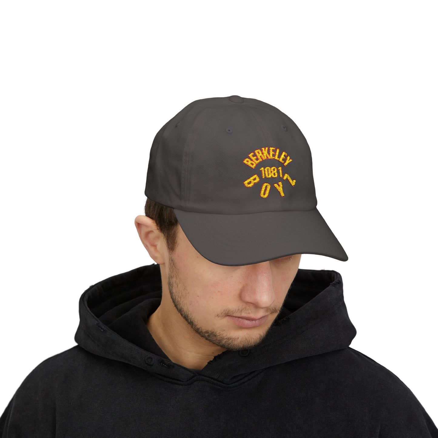 Stylish Embroidered Dad Cap - Berkeley Boy 1981, Casual Headwear, Gift for Dads, Summer Fashion, Outdoor Activities, Vintage Style