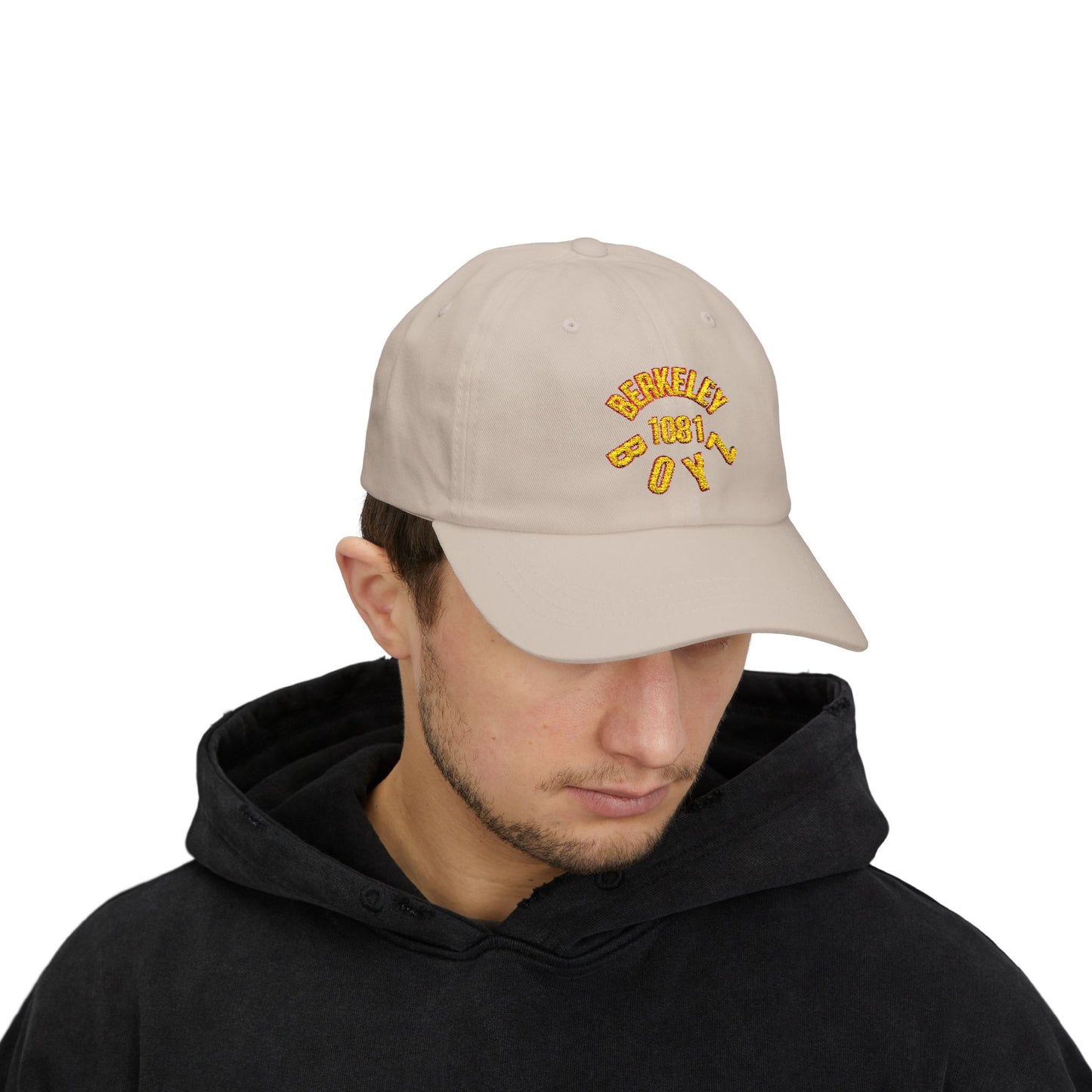 Stylish Embroidered Dad Cap - Berkeley Boy 1981, Casual Headwear, Gift for Dads, Summer Fashion, Outdoor Activities, Vintage Style