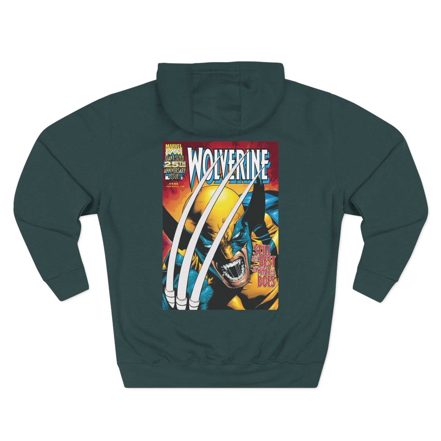 Wolverine Graphic Hoodie - Retro Comic-Inspired Fleece Sweatshirt