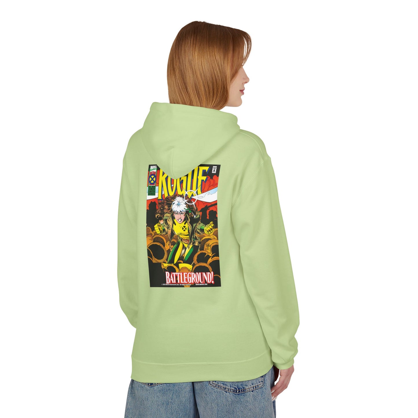 Comic-Inspired Fleece Hoodie, Graphic Sweatshirt for Casual Style, Manga Fan Apparel, Unique Gift for Her, Unisex Comic Hoodie