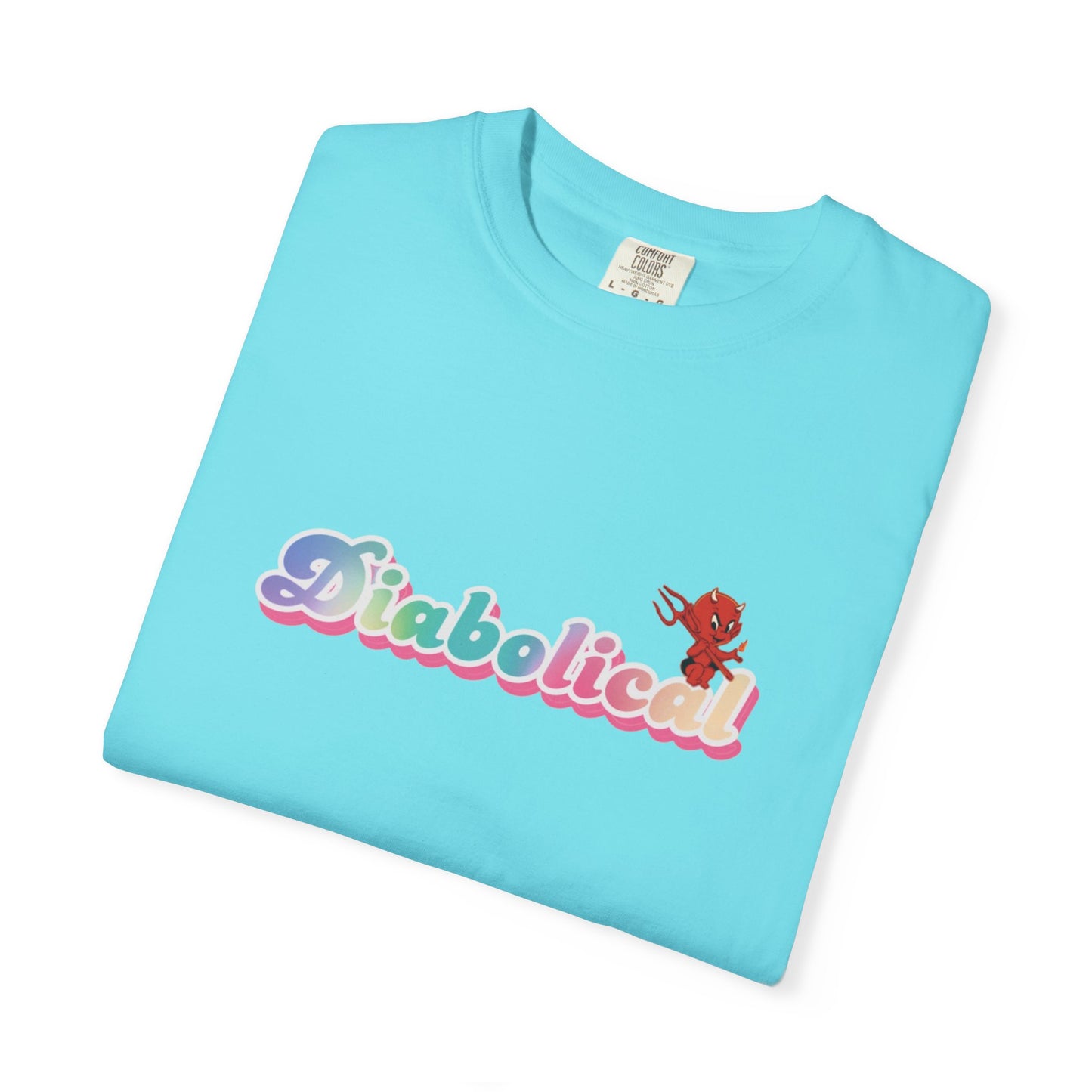 Diabolical Unisex Garment-Dyed T-Shirt | Trendy Graphic Tee, Unique Gift, Casual Wear, Summer Outing, Streetwear Fashion