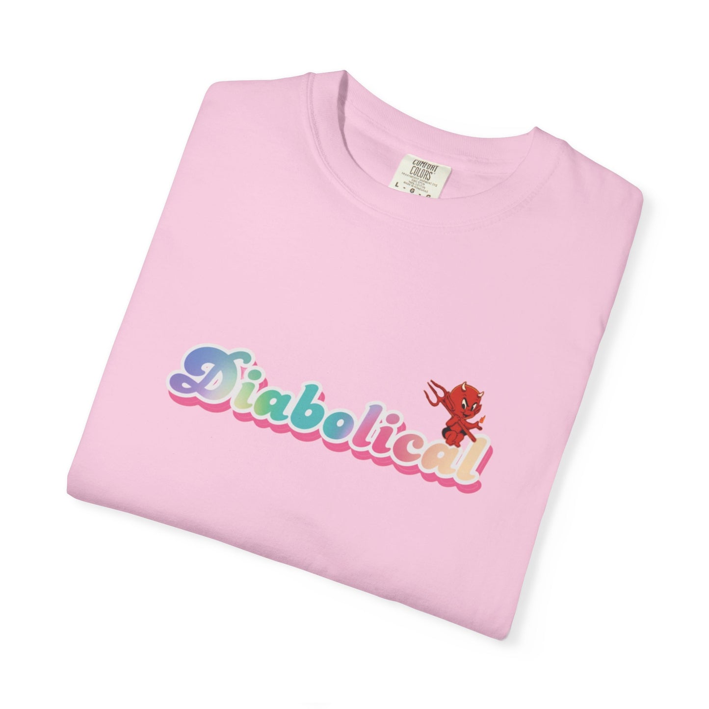 Diabolical Unisex Garment-Dyed T-Shirt | Trendy Graphic Tee, Unique Gift, Casual Wear, Summer Outing, Streetwear Fashion