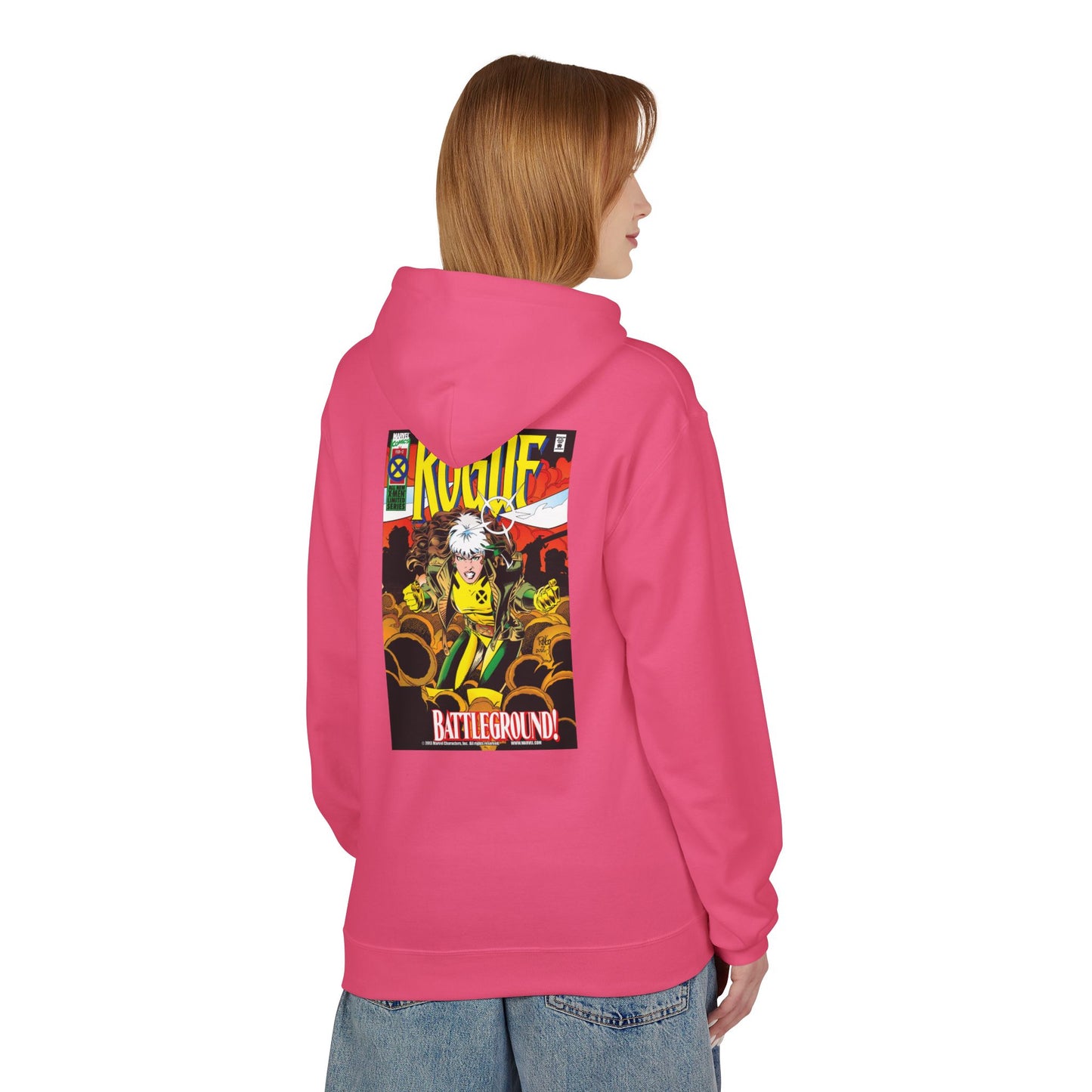 Comic-Inspired Fleece Hoodie, Graphic Sweatshirt for Casual Style, Manga Fan Apparel, Unique Gift for Her, Unisex Comic Hoodie