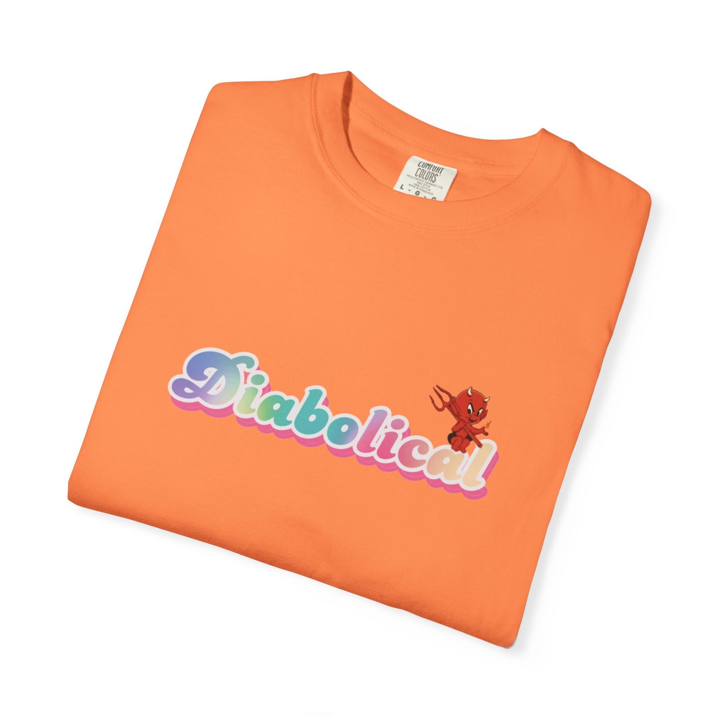 Diabolical Unisex Garment-Dyed T-Shirt | Trendy Graphic Tee, Unique Gift, Casual Wear, Summer Outing, Streetwear Fashion