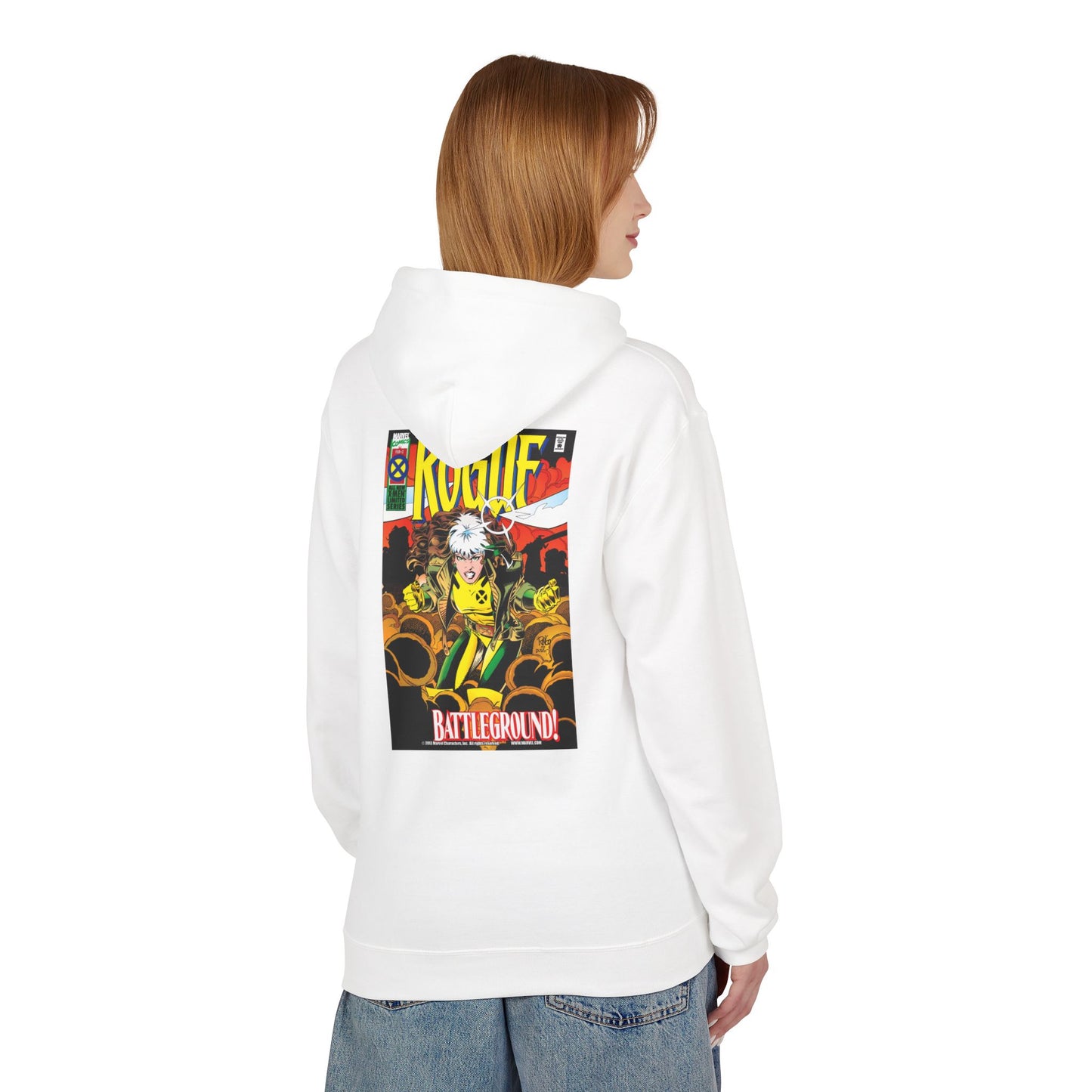 Comic-Inspired Fleece Hoodie, Graphic Sweatshirt for Casual Style, Manga Fan Apparel, Unique Gift for Her, Unisex Comic Hoodie