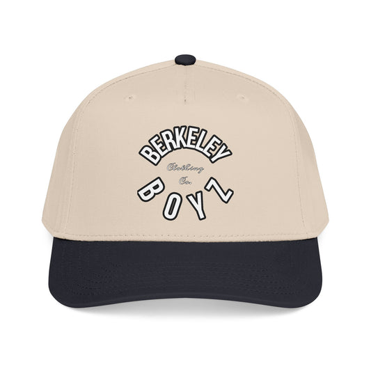 Berkeley Boyz Mid-Profile Baseball Cap — Retro Collegiate Two-Tone Hat