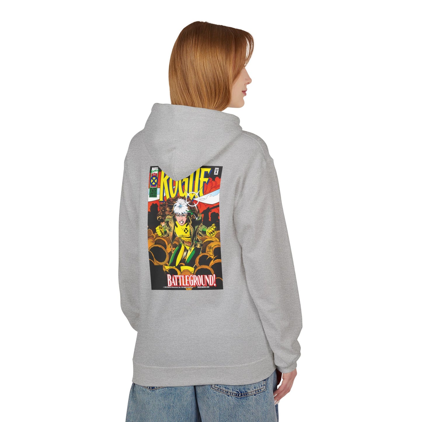 Comic-Inspired Fleece Hoodie, Graphic Sweatshirt for Casual Style, Manga Fan Apparel, Unique Gift for Her, Unisex Comic Hoodie