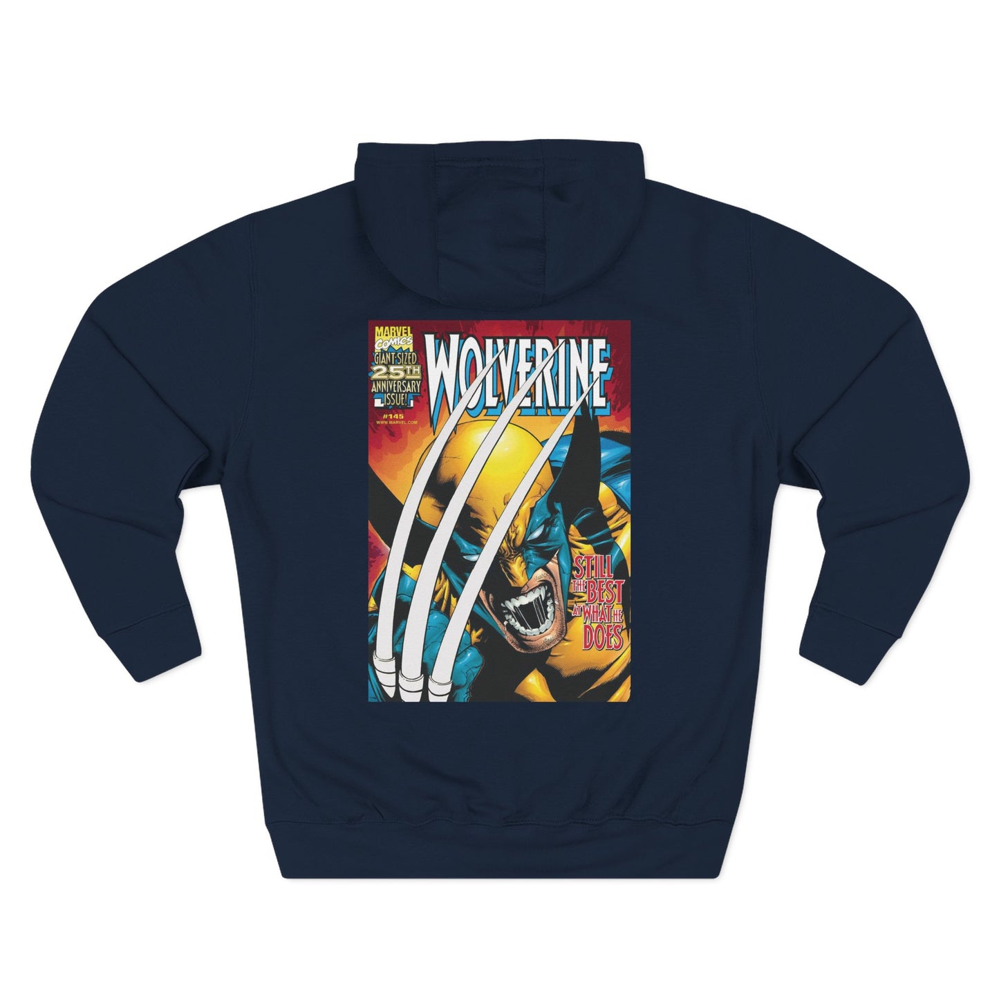 Wolverine Graphic Hoodie - Retro Comic-Inspired Fleece Sweatshirt
