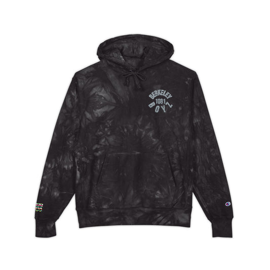 Unisex Champion Tie-Dye Hoodie with Embroidery – Stylish Casual Wear for All Seasons