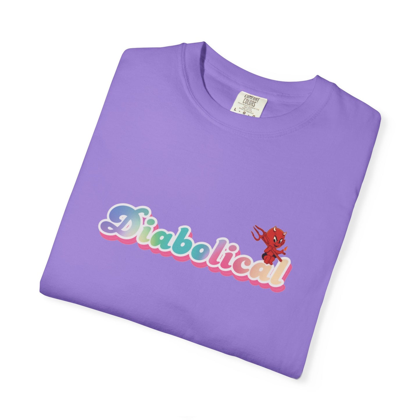 Diabolical Unisex Garment-Dyed T-Shirt | Trendy Graphic Tee, Unique Gift, Casual Wear, Summer Outing, Streetwear Fashion