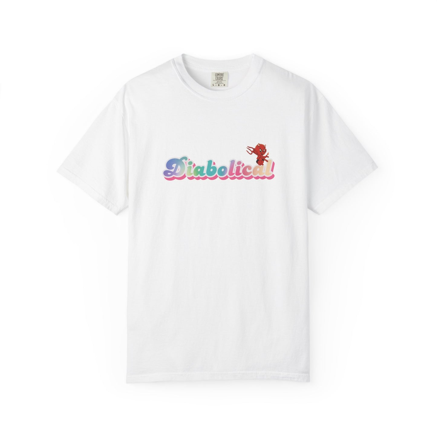 Diabolical Unisex Garment-Dyed T-Shirt | Trendy Graphic Tee, Unique Gift, Casual Wear, Summer Outing, Streetwear Fashion