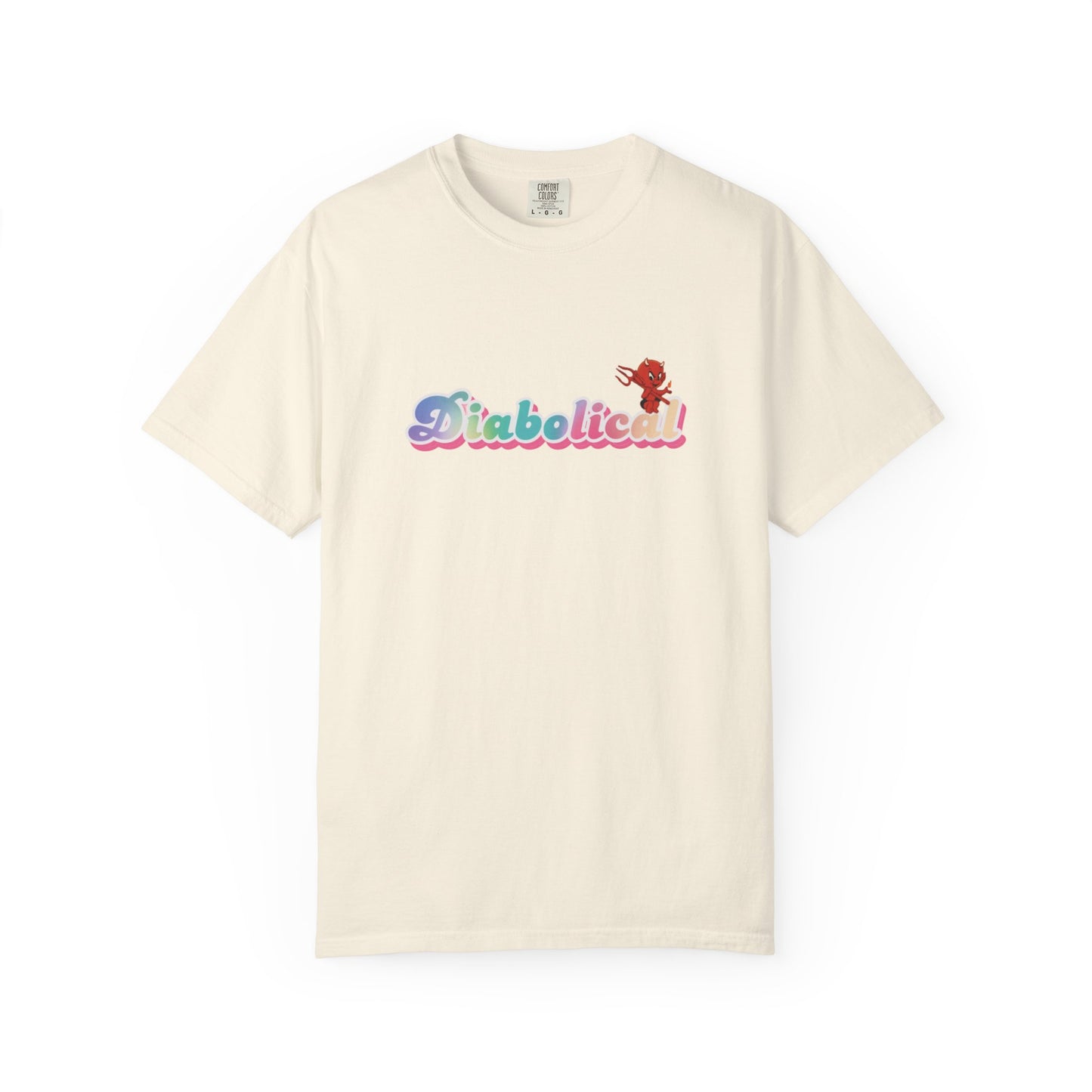 Diabolical Unisex Garment-Dyed T-Shirt | Trendy Graphic Tee, Unique Gift, Casual Wear, Summer Outing, Streetwear Fashion