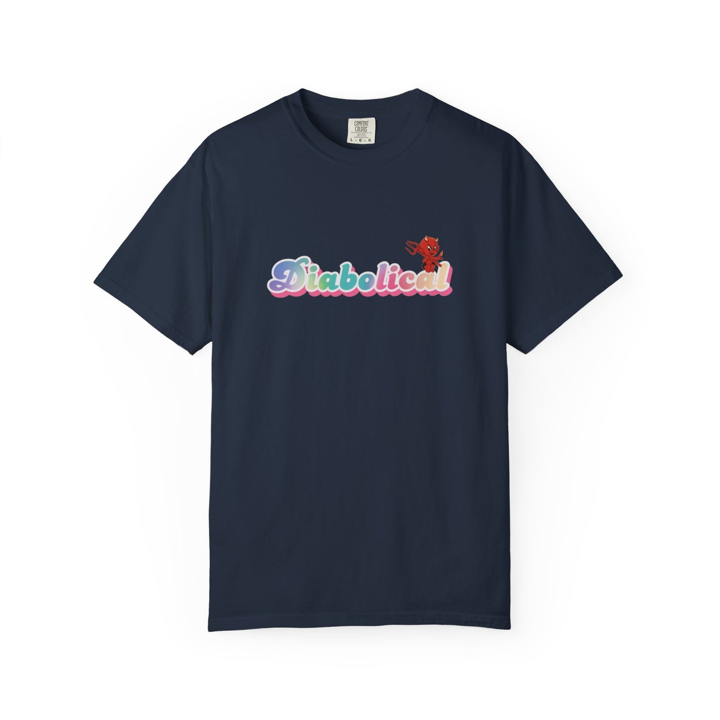 Diabolical Unisex Garment-Dyed T-Shirt | Trendy Graphic Tee, Unique Gift, Casual Wear, Summer Outing, Streetwear Fashion