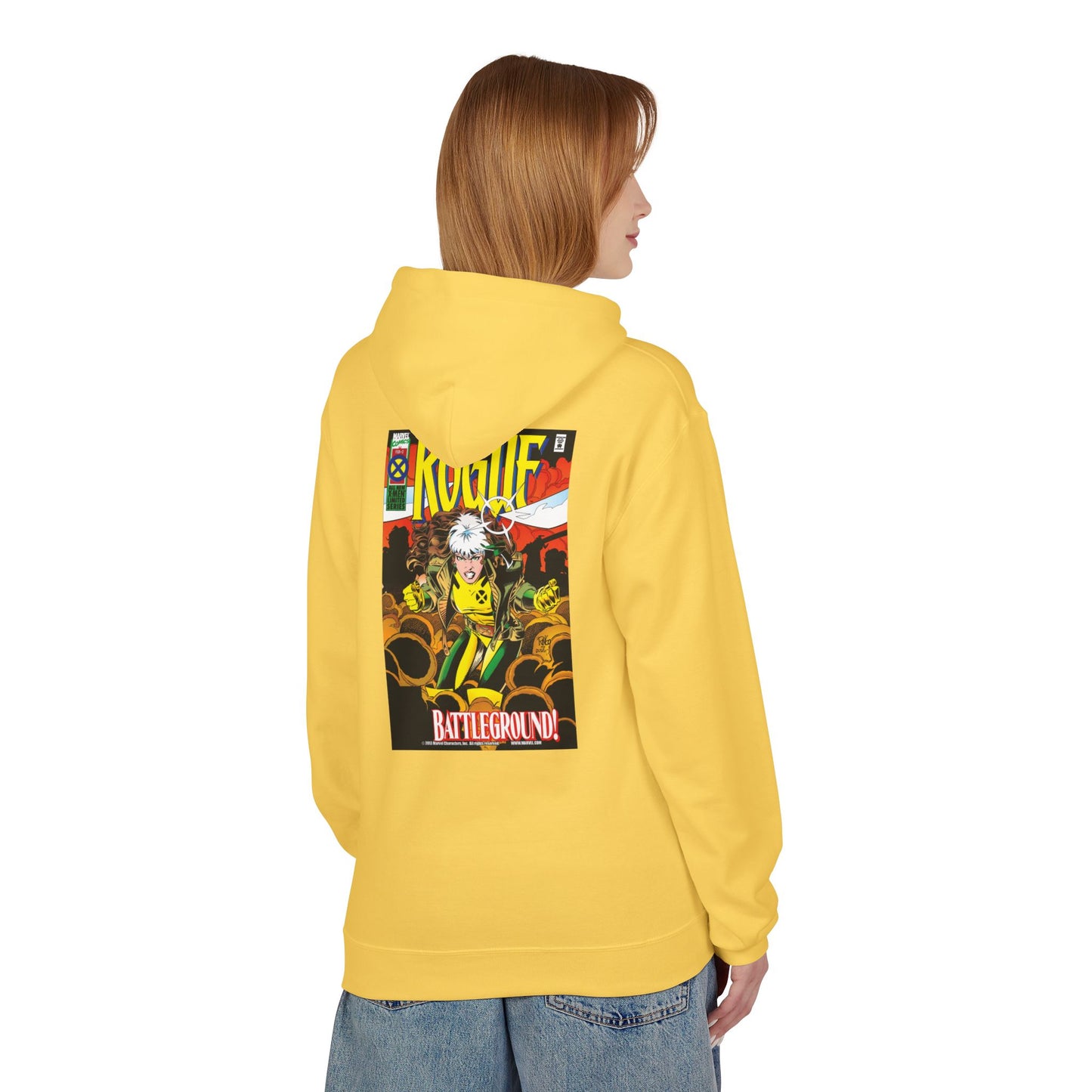 Comic-Inspired Fleece Hoodie, Graphic Sweatshirt for Casual Style, Manga Fan Apparel, Unique Gift for Her, Unisex Comic Hoodie