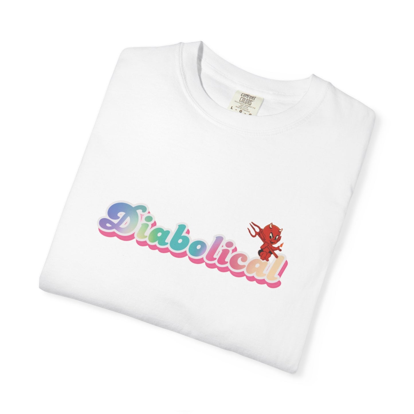 Diabolical Unisex Garment-Dyed T-Shirt | Trendy Graphic Tee, Unique Gift, Casual Wear, Summer Outing, Streetwear Fashion