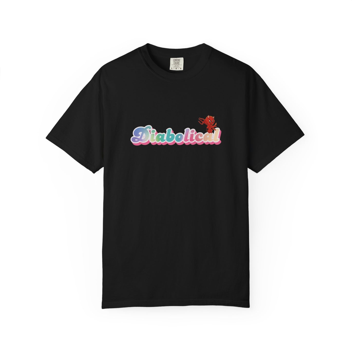 Diabolical Unisex Garment-Dyed T-Shirt | Trendy Graphic Tee, Unique Gift, Casual Wear, Summer Outing, Streetwear Fashion
