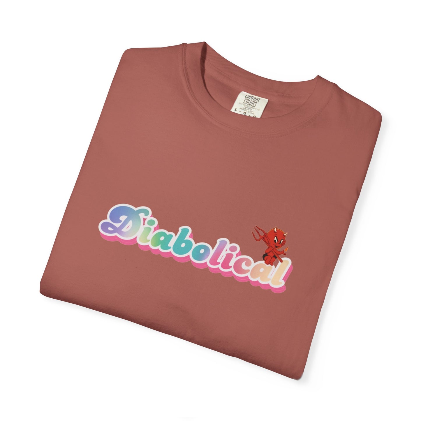 Diabolical Unisex Garment-Dyed T-Shirt | Trendy Graphic Tee, Unique Gift, Casual Wear, Summer Outing, Streetwear Fashion