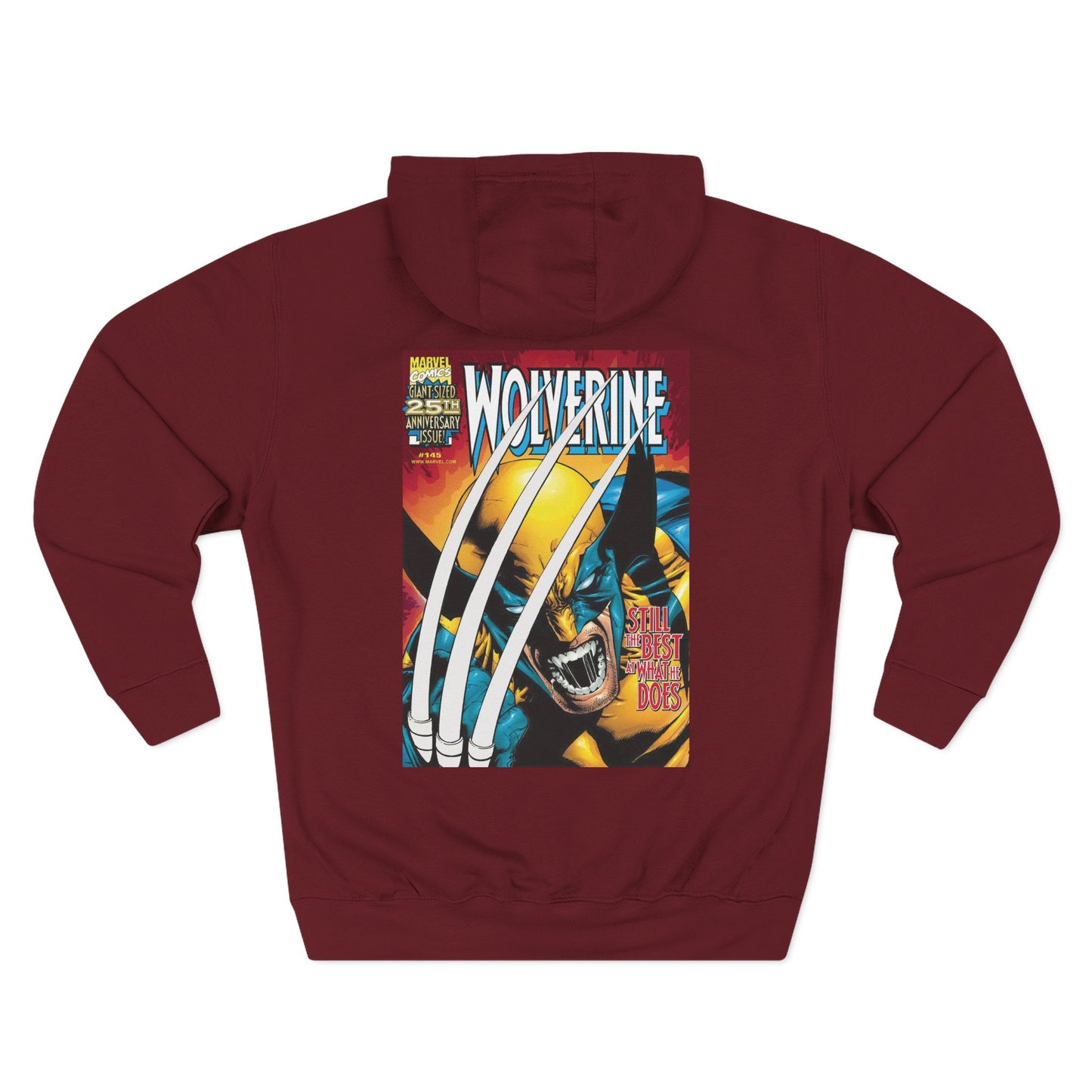 Wolverine Graphic Hoodie - Retro Comic-Inspired Fleece Sweatshirt