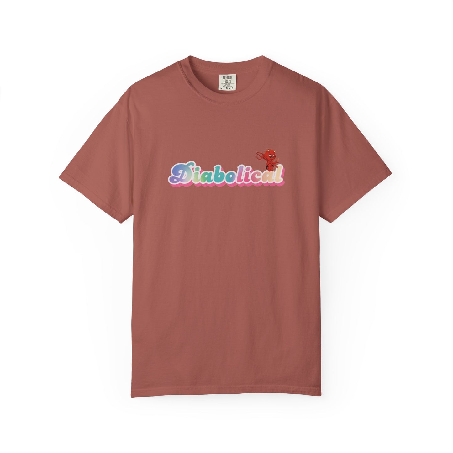 Diabolical Unisex Garment-Dyed T-Shirt | Trendy Graphic Tee, Unique Gift, Casual Wear, Summer Outing, Streetwear Fashion