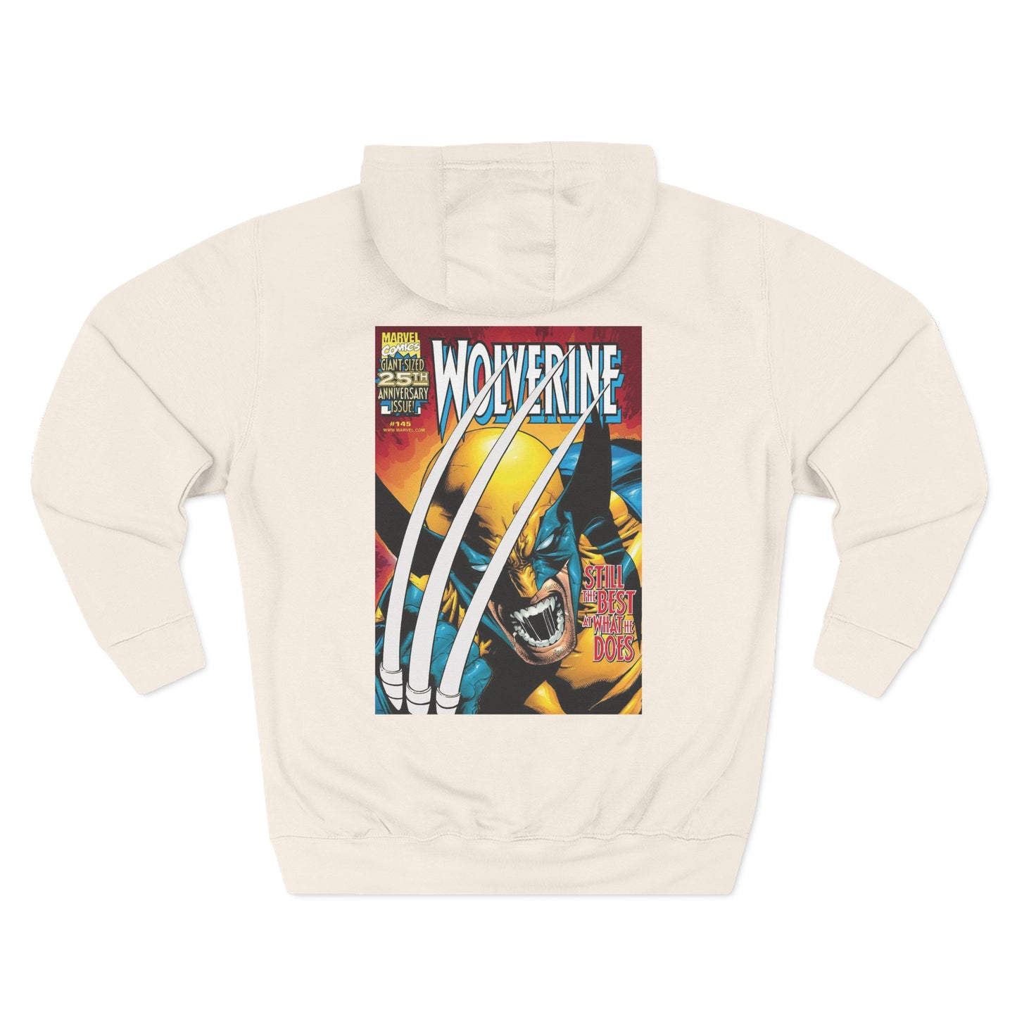 Wolverine Graphic Hoodie - Retro Comic-Inspired Fleece Sweatshirt