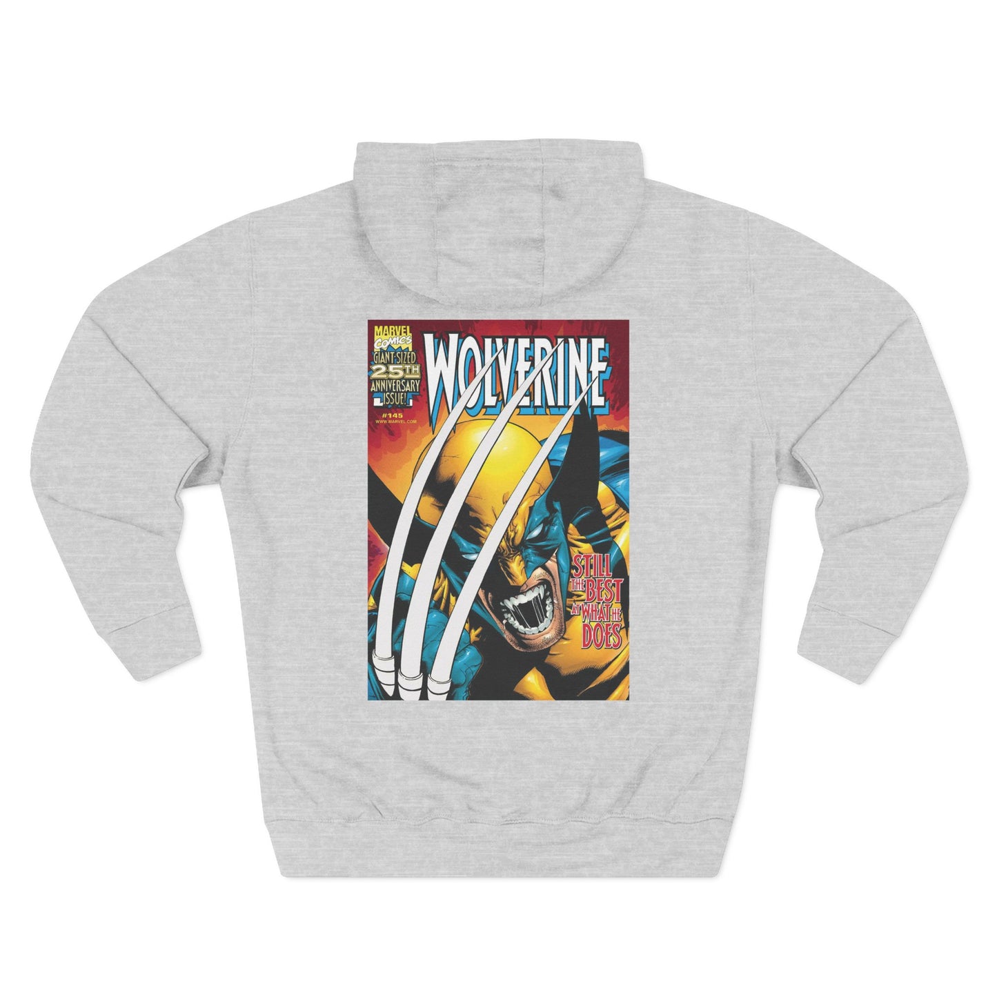 Wolverine Graphic Hoodie - Retro Comic-Inspired Fleece Sweatshirt