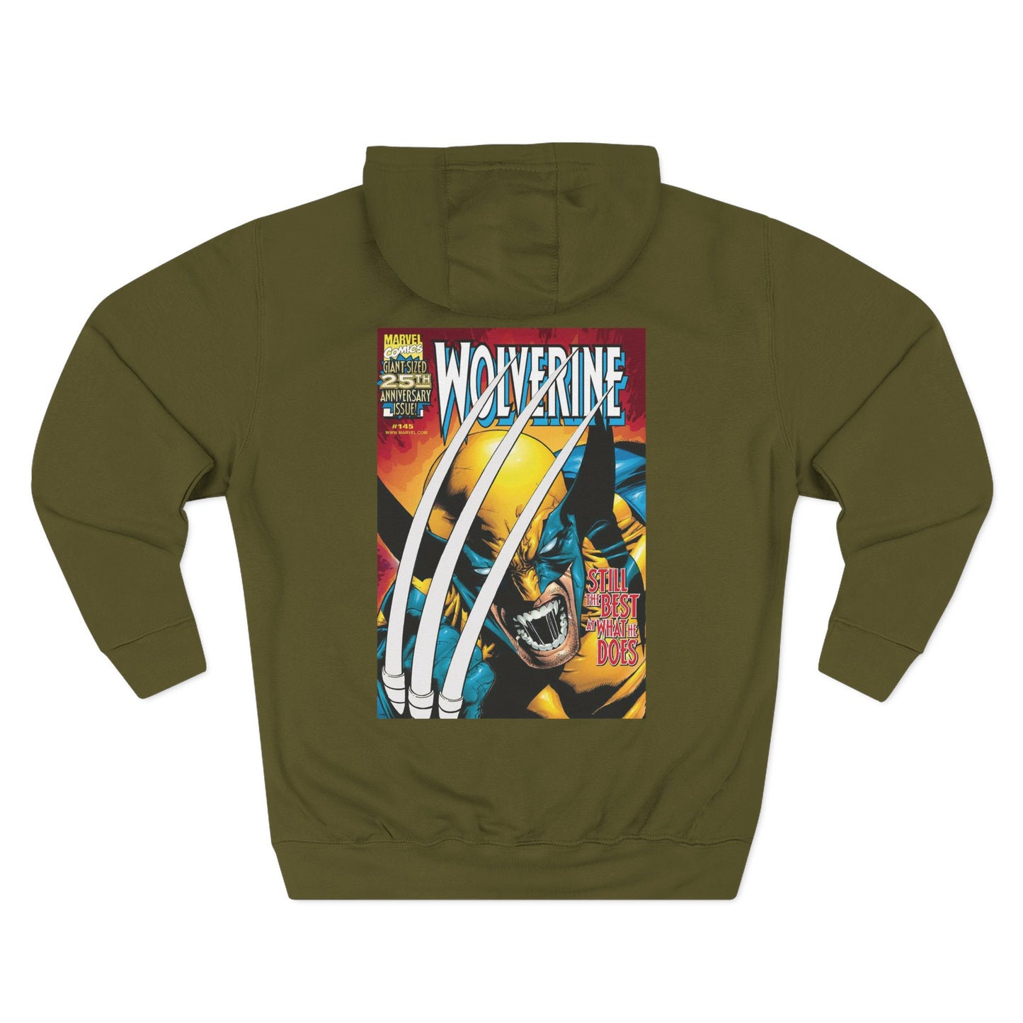 Wolverine Graphic Hoodie - Retro Comic-Inspired Fleece Sweatshirt