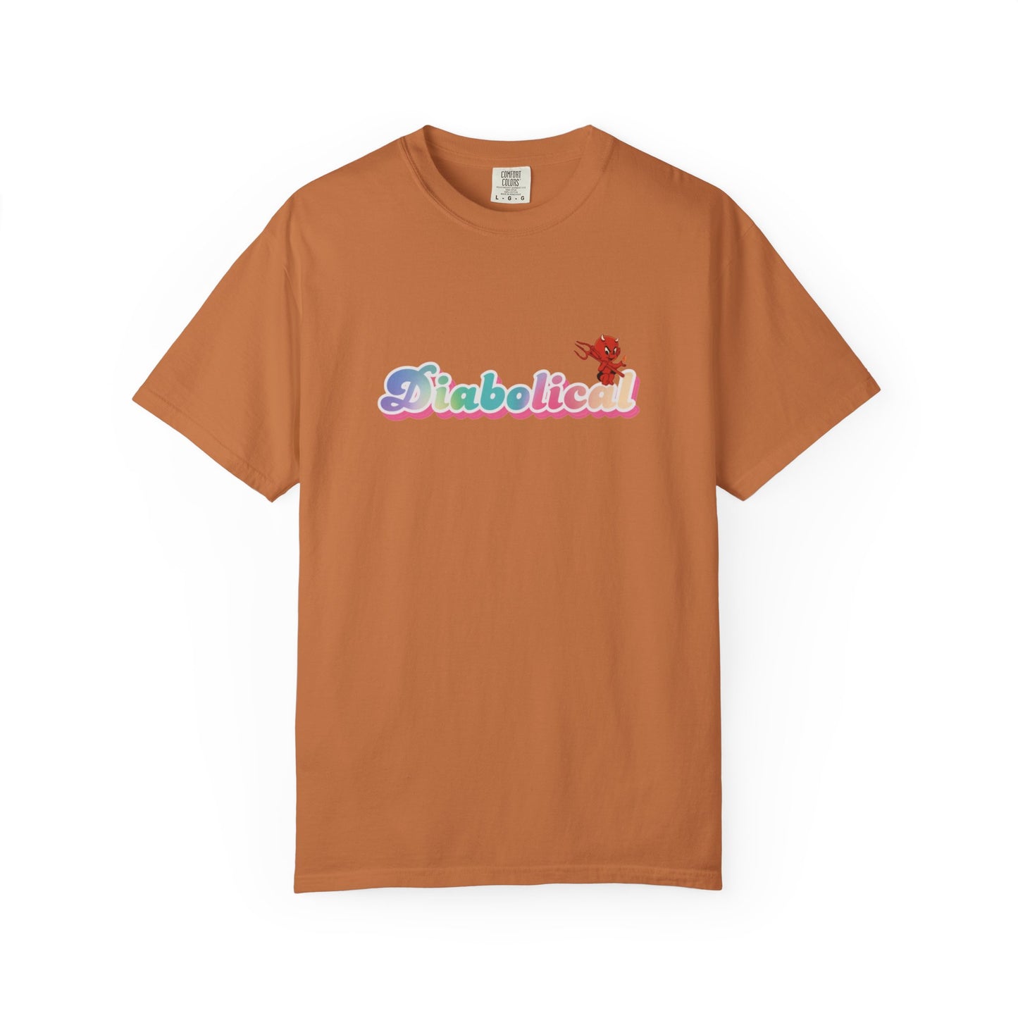Diabolical Unisex Garment-Dyed T-Shirt | Trendy Graphic Tee, Unique Gift, Casual Wear, Summer Outing, Streetwear Fashion