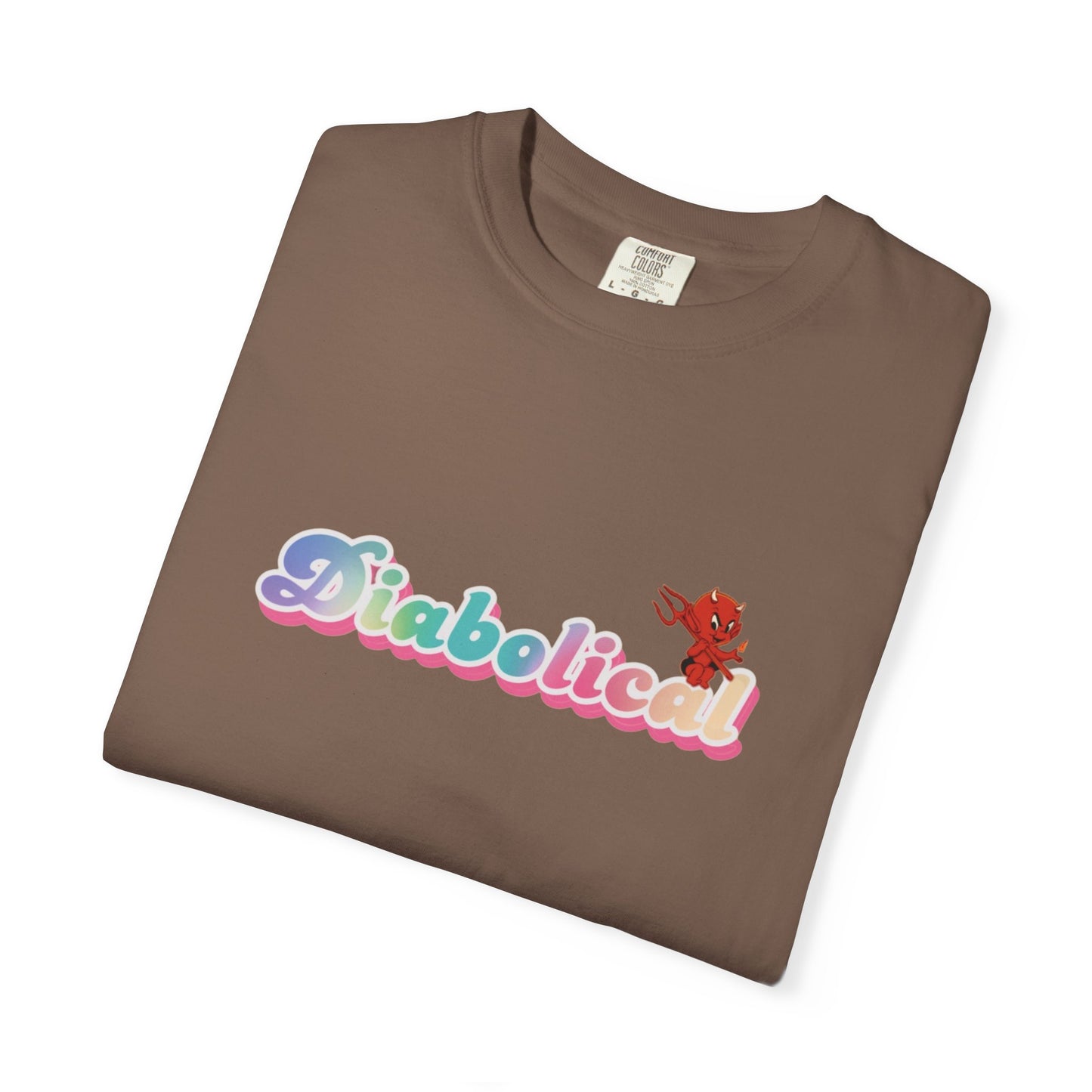 Diabolical Unisex Garment-Dyed T-Shirt | Trendy Graphic Tee, Unique Gift, Casual Wear, Summer Outing, Streetwear Fashion