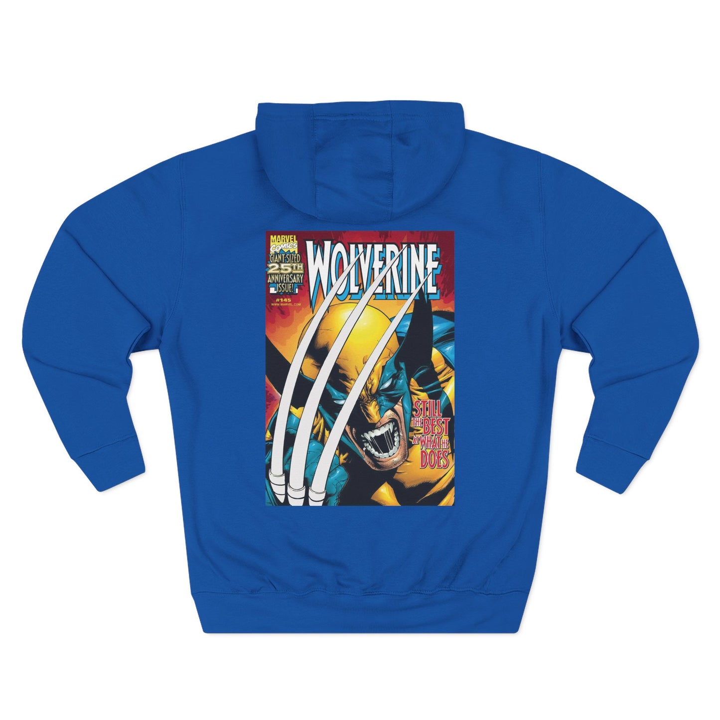 Wolverine Graphic Hoodie - Retro Comic-Inspired Fleece Sweatshirt