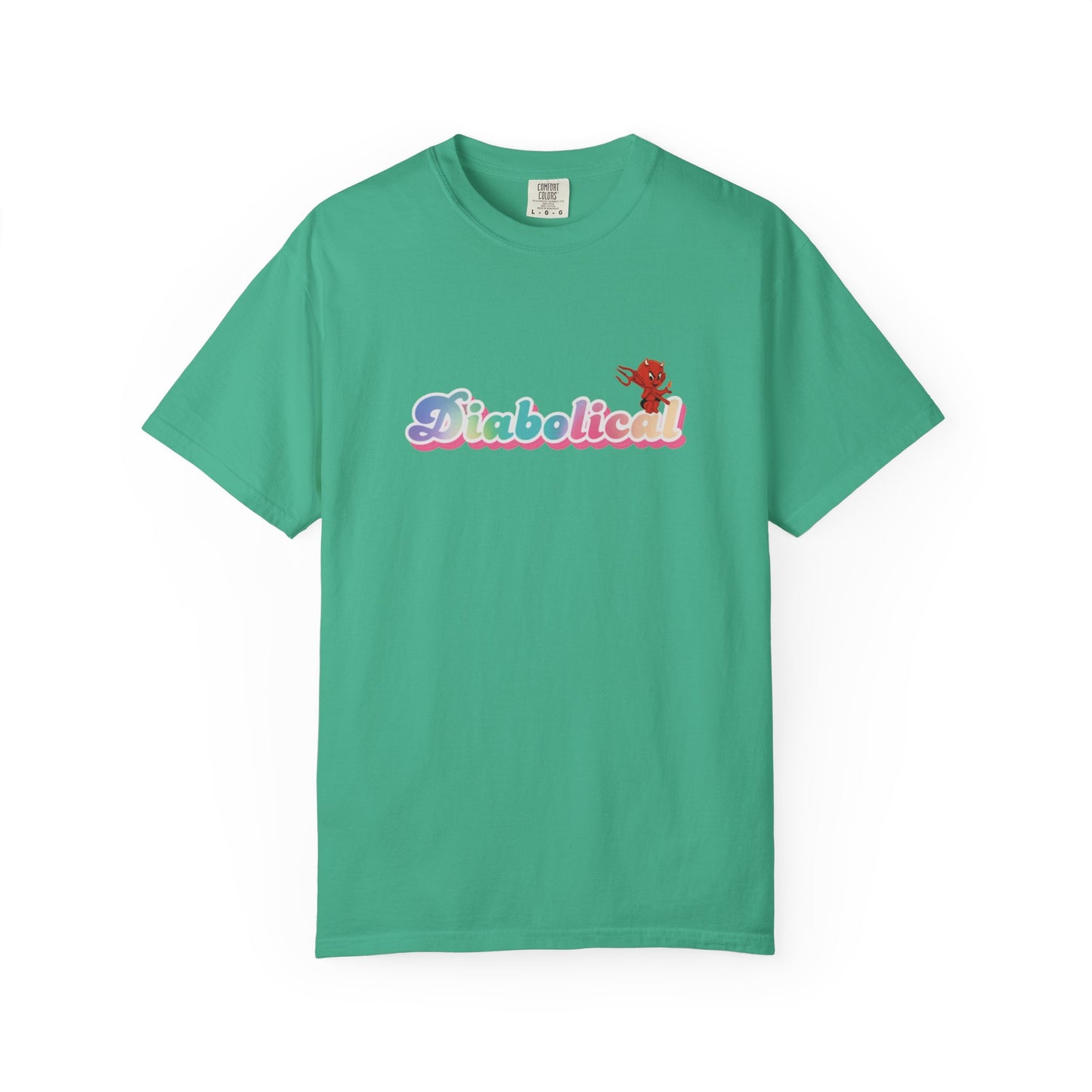 Diabolical Unisex Garment-Dyed T-Shirt | Trendy Graphic Tee, Unique Gift, Casual Wear, Summer Outing, Streetwear Fashion