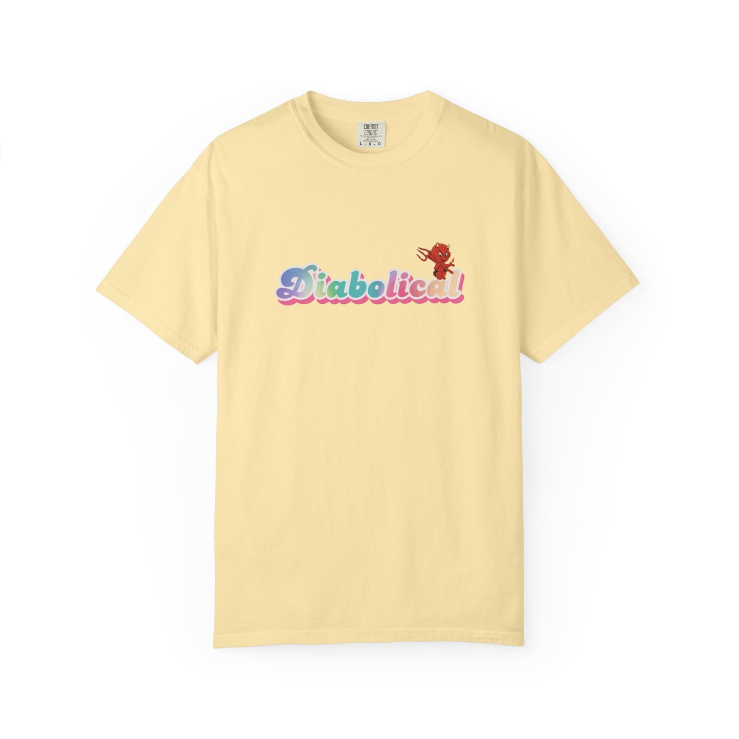 Diabolical Unisex Garment-Dyed T-Shirt | Trendy Graphic Tee, Unique Gift, Casual Wear, Summer Outing, Streetwear Fashion