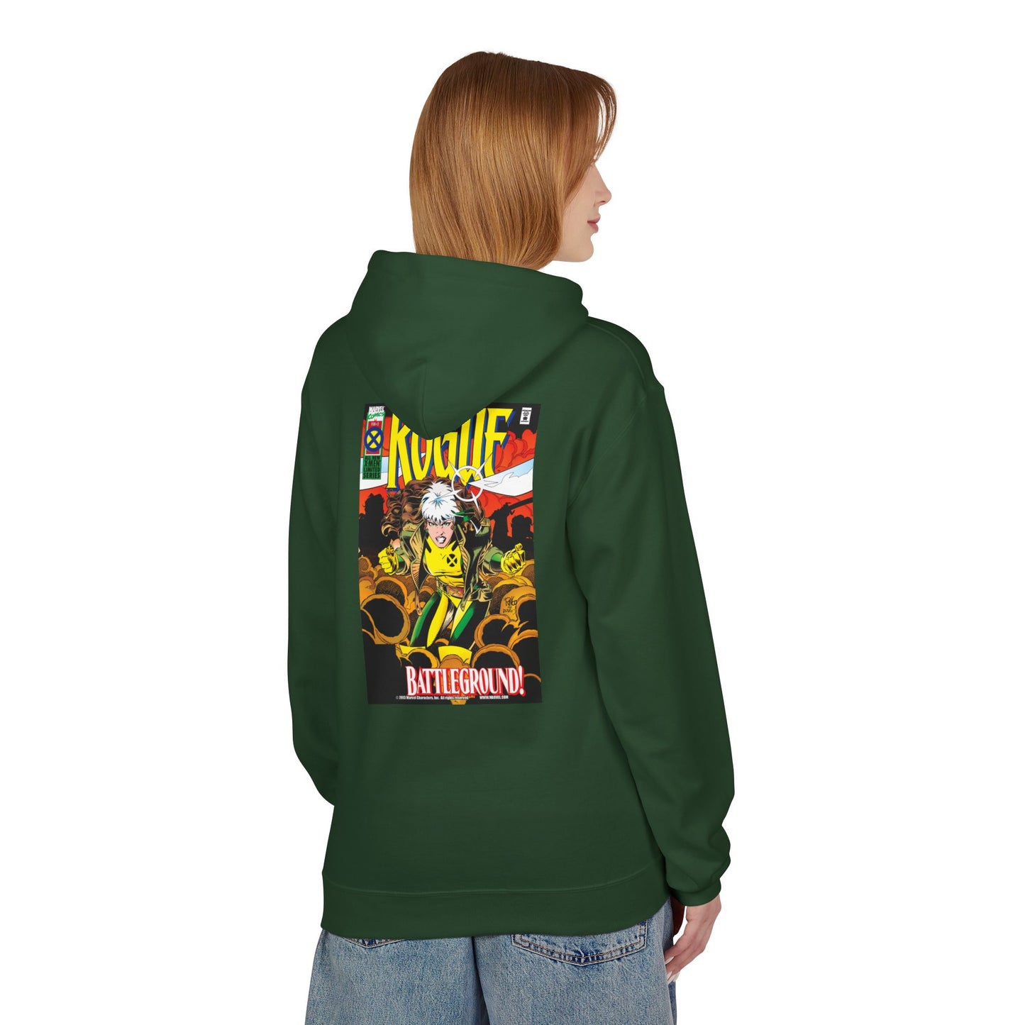 Comic-Inspired Fleece Hoodie, Graphic Sweatshirt for Casual Style, Manga Fan Apparel, Unique Gift for Her, Unisex Comic Hoodie
