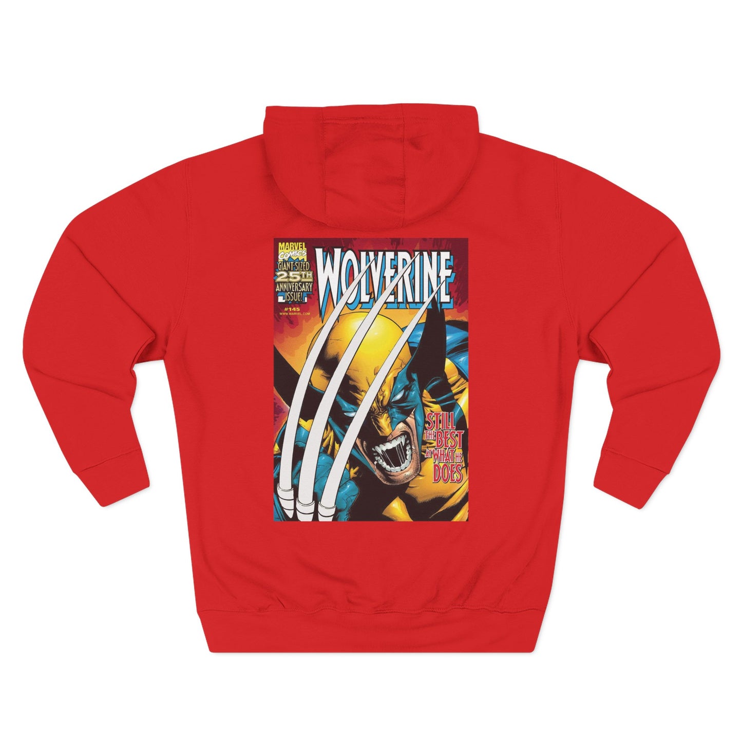 Wolverine Graphic Hoodie - Retro Comic-Inspired Fleece Sweatshirt